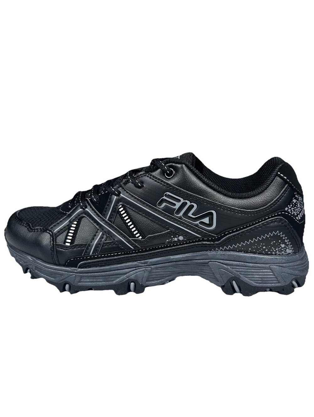 FILA Ascente Running Shoes Men's 8 Women's 9.5 Black Gray Performance Sneakers